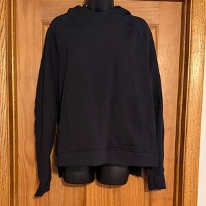 Lululemon Women’s M/L Scuba Oversized Side-Slit Black Hoodie